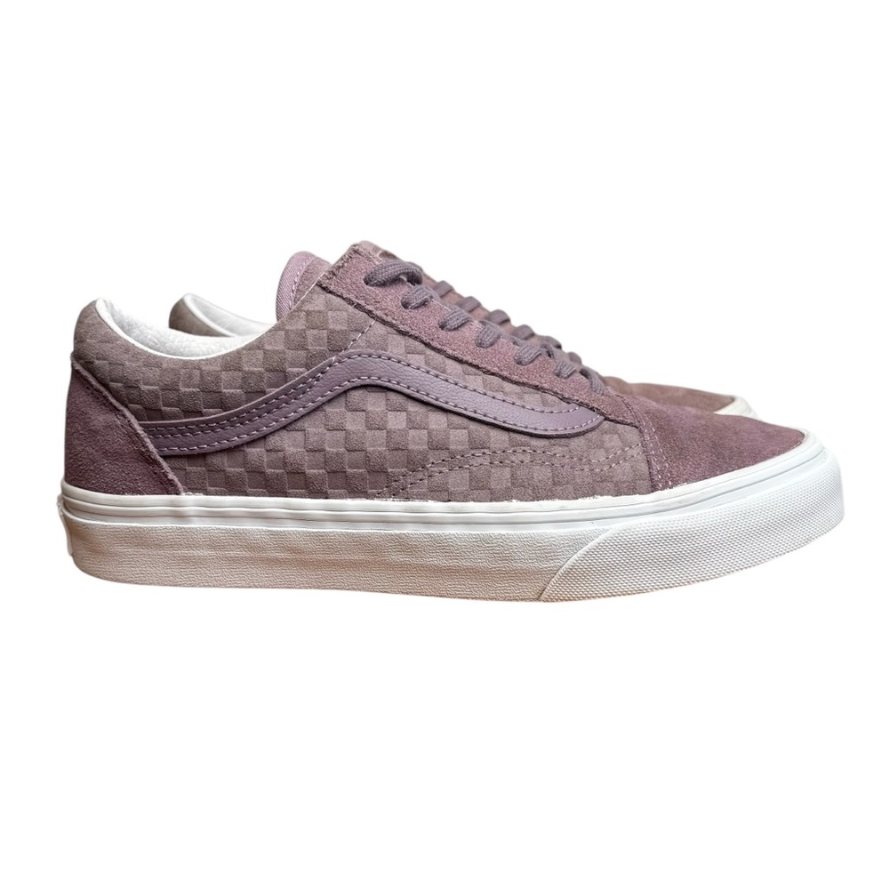 Vans Old Skool Purple Embossed Mini Check Nirvana Sneakers Size 6.5 Women/5 Men